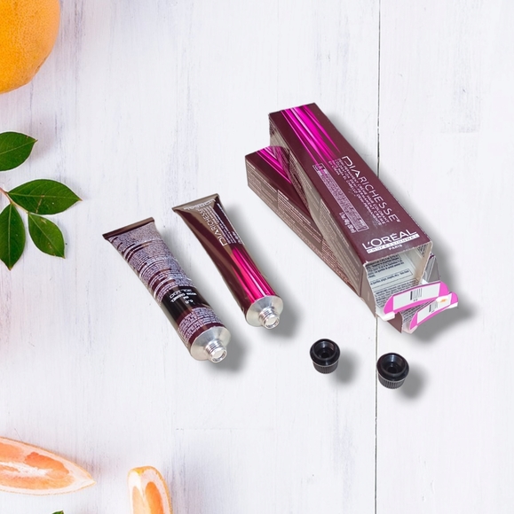 L'Oreal Professionnel DIARichesse 2 Tubes Ammonia-Free 6.8/6M Mocha Caramel - Picture 11 of 16